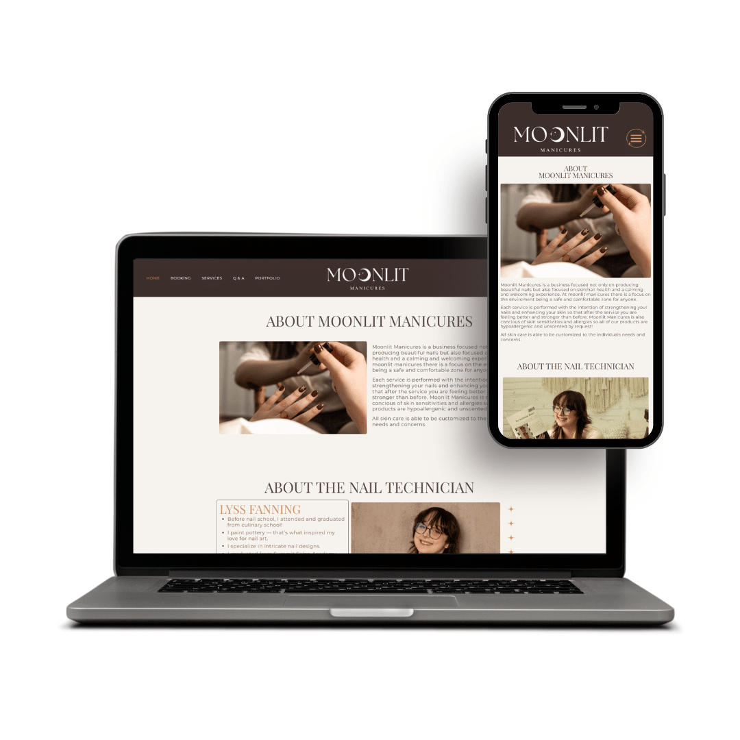Moonlight Manicures by Tudux Web Design